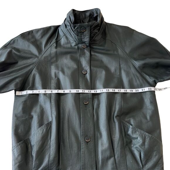 Pelle Dark Green Genuine Leather Jacket MEDIUM - Picture 12 of 16